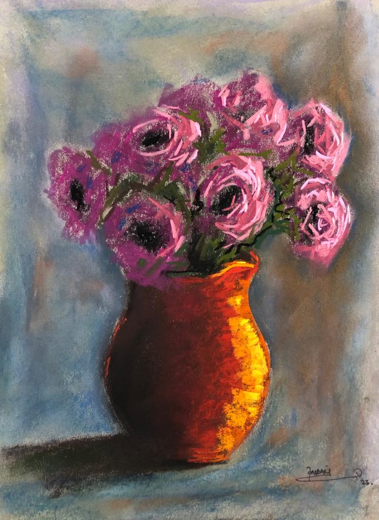 flower-vase-ii-pastel-painting