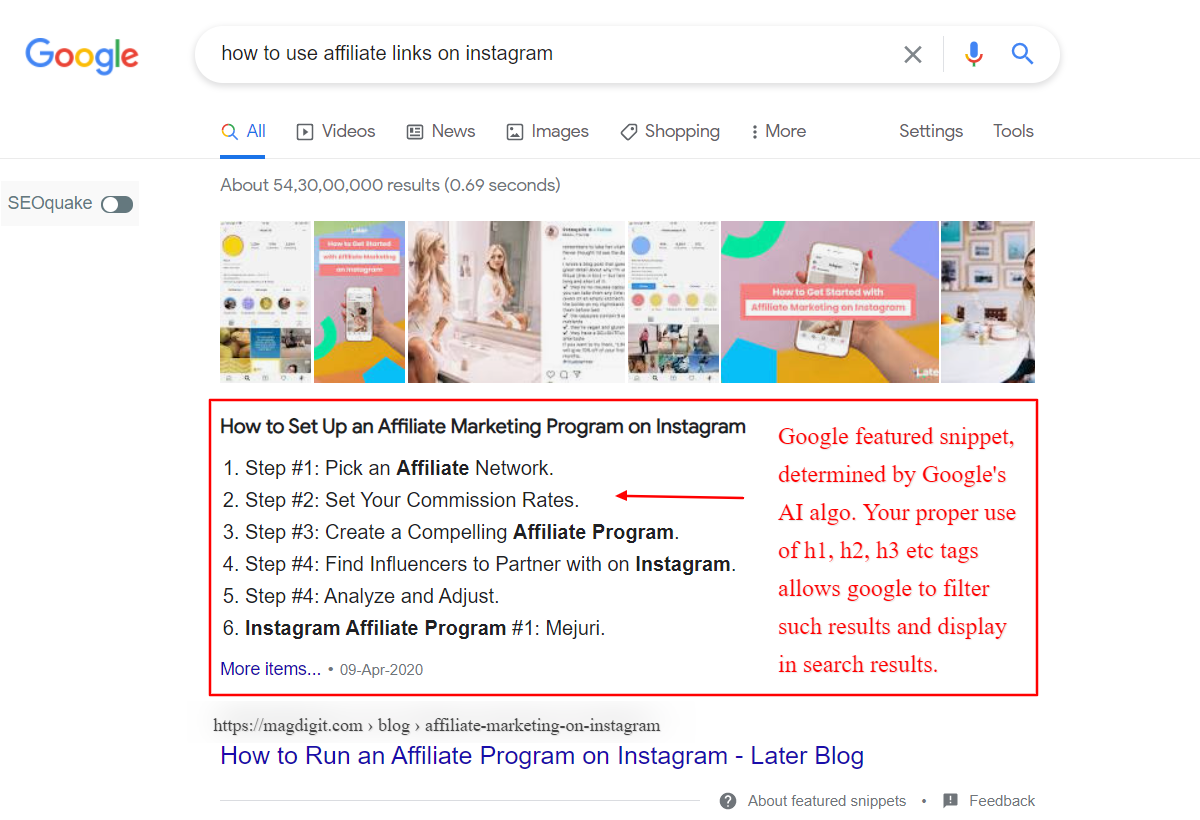 How to write a post to be featured in Google rich snippet results